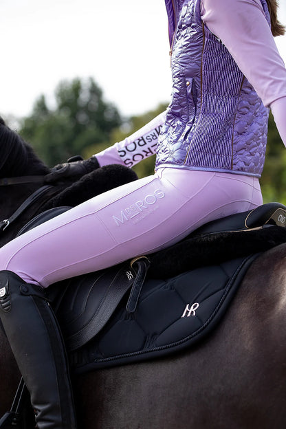 Mrs Ros Close Contact Jump Saddle Pad Black - Jet Set Logo