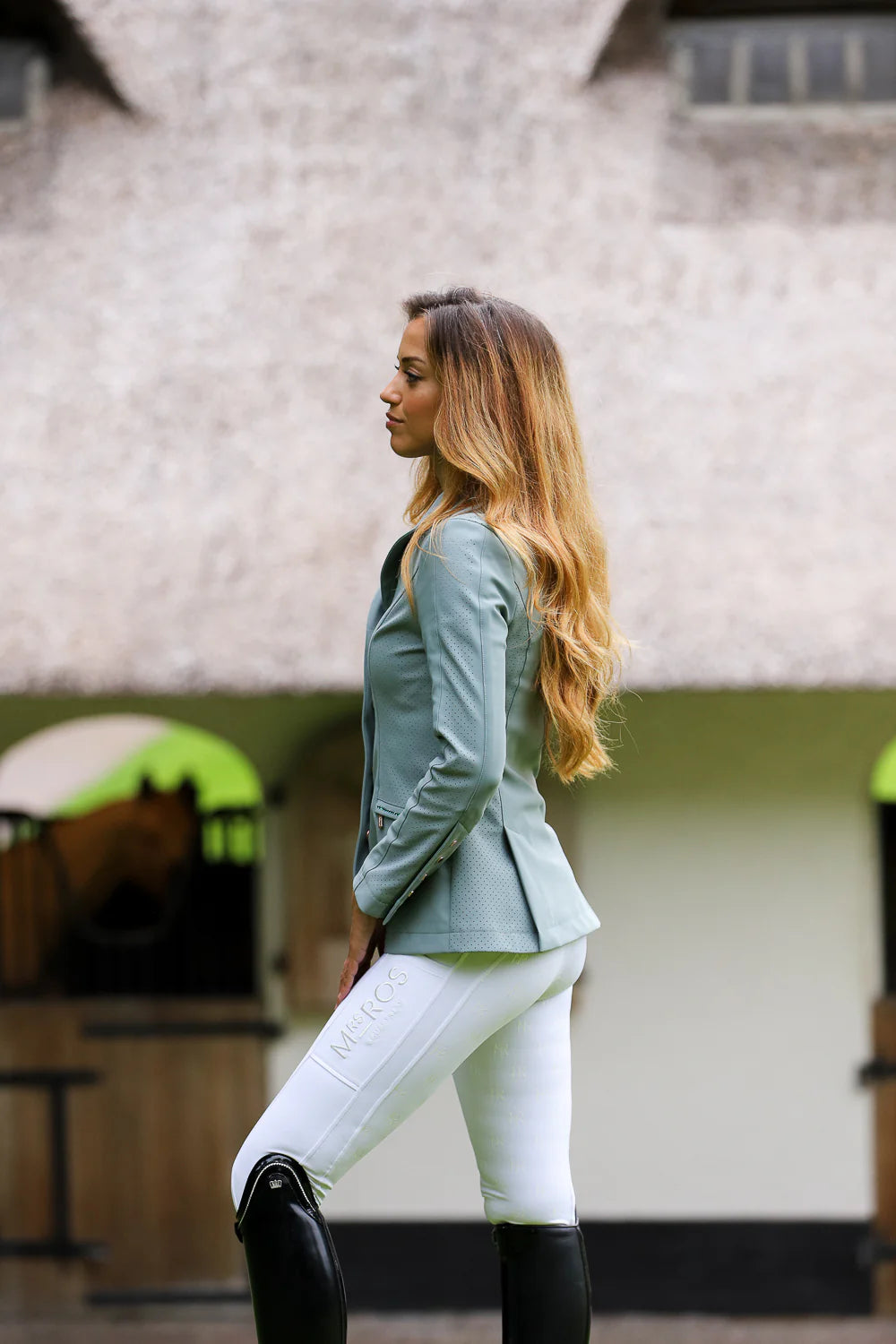 Mrs Ros Showjacket Green - Lavender Fields