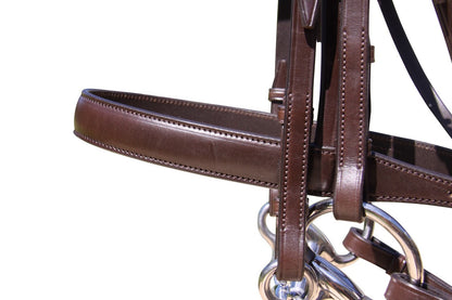 White Horse Equestrian Imperial Gold Crown Weymouth Bridle