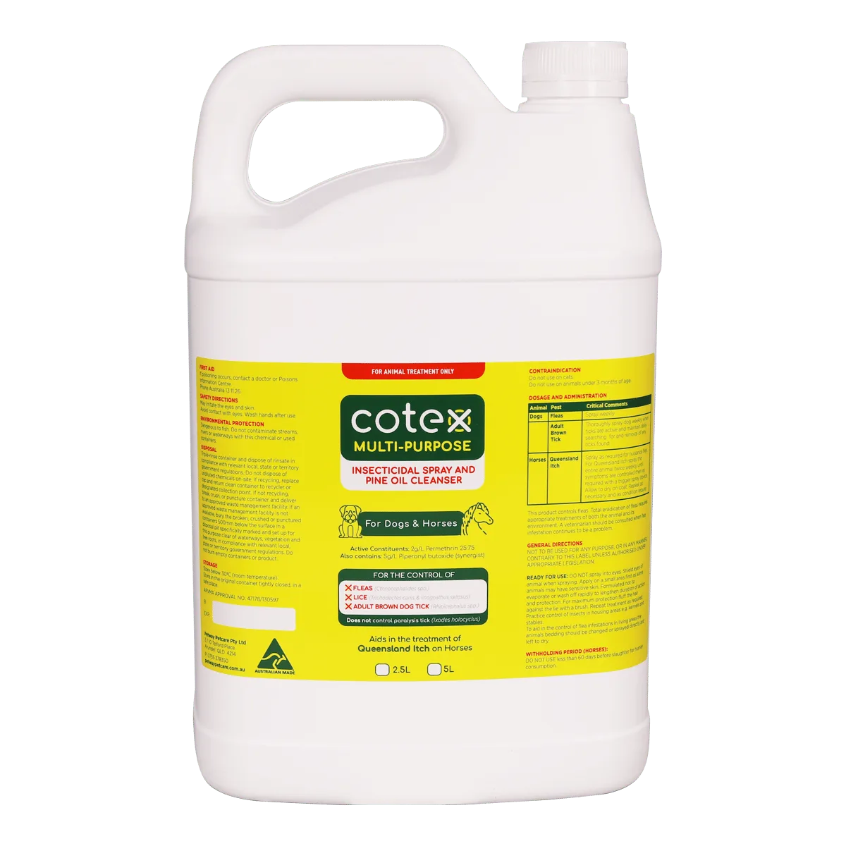 Cotex Multipurpose Insecticidal Spray & Pine Oil Cleanser for Dogs & Horses
