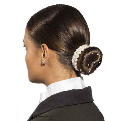 SD Design Carina Hairnet with Crystal Beads and Pearls