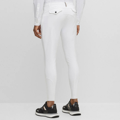 Boss Equestrian Men's James Knee Grip Breech - White
