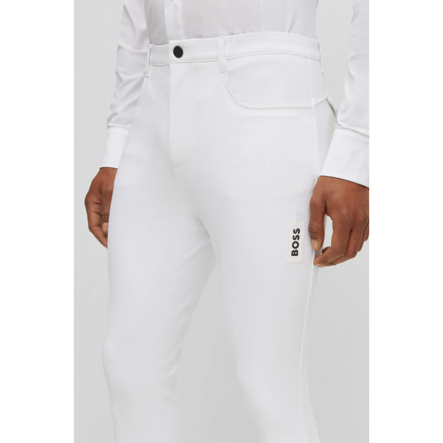Boss Equestrian Men's James Knee Grip Breech - White