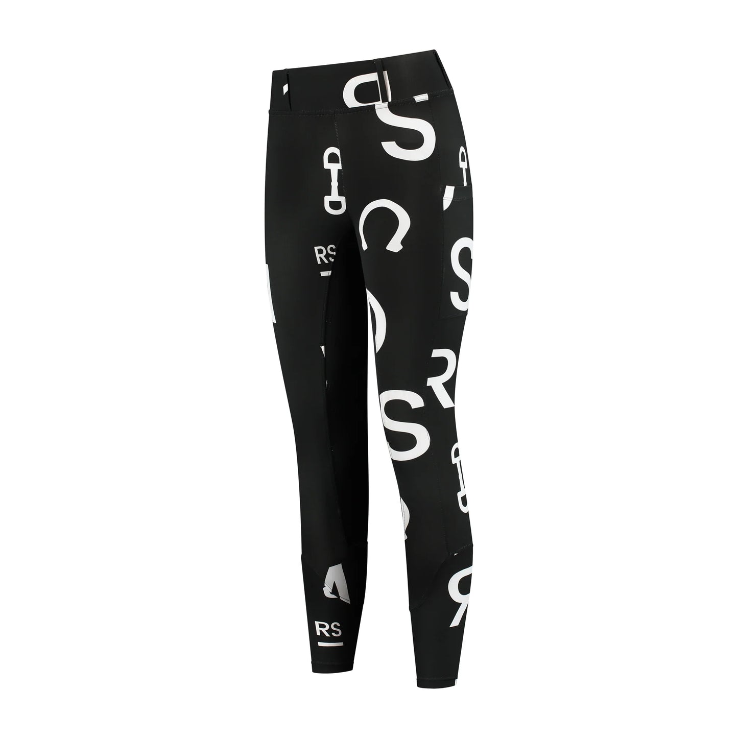 Mrs Ros Silhouette Riding Breeches - Jet Set Logo Anthracite