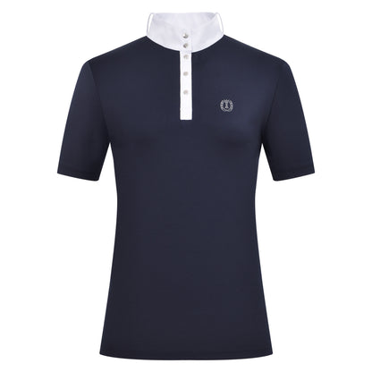 Imperial Riding Competition Shirt IRHBasic - Ladies - White and Navy