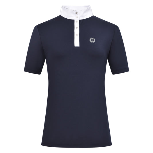 Imperial Riding Competition Shirt IRHBasic Glam - Ladies - White and Navy