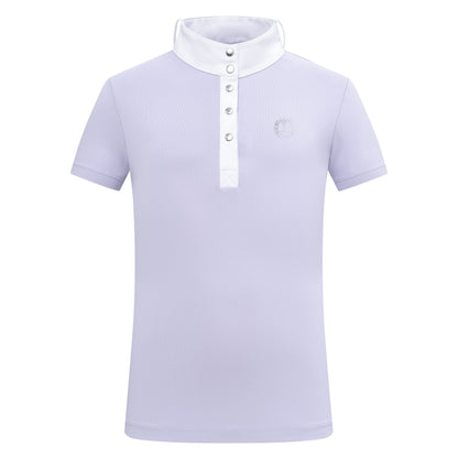 Imperial Riding Kids Competition Shirt IRHBasic - Candy Floss and Wisteria