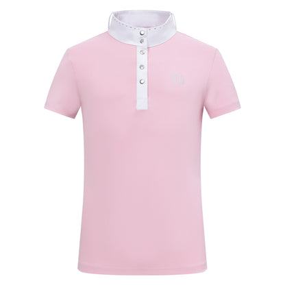 Imperial Riding Kids Competition Shirt IRHBasic Glam - Candy Floss and Wisteria
