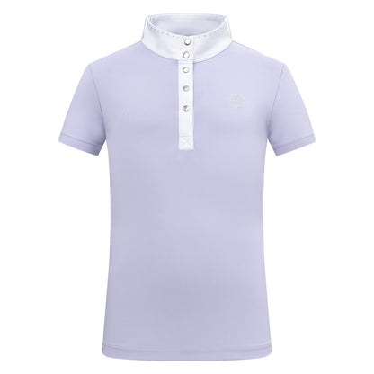 Imperial Riding Kids Competition Shirt IRHBasic Glam - Candy Floss and Wisteria