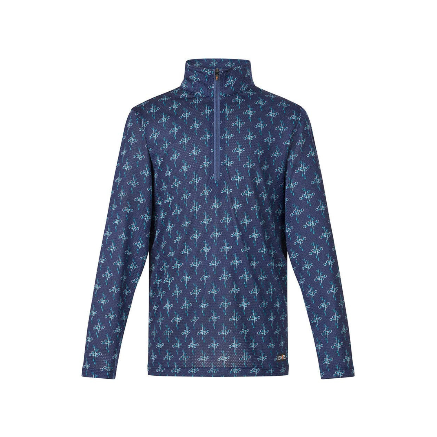 Kerrits - Kids Keystone Ice Fil Long Sleeve Shirt - Print - Kids Small Only