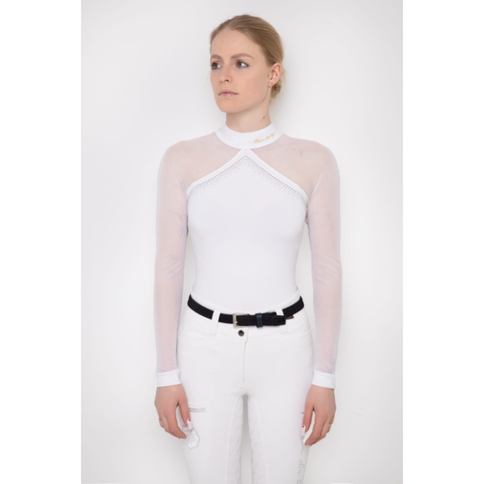 Fleur De Lys Molly Spark LS Shirt - White - ON ORDER - DUE 18/08/26