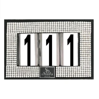 SD Design Moviestar Number Holder - Black/Crystal