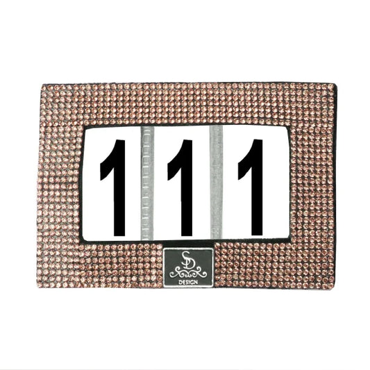 SD Design Moviestar Number Holder - Black/Rose Gold