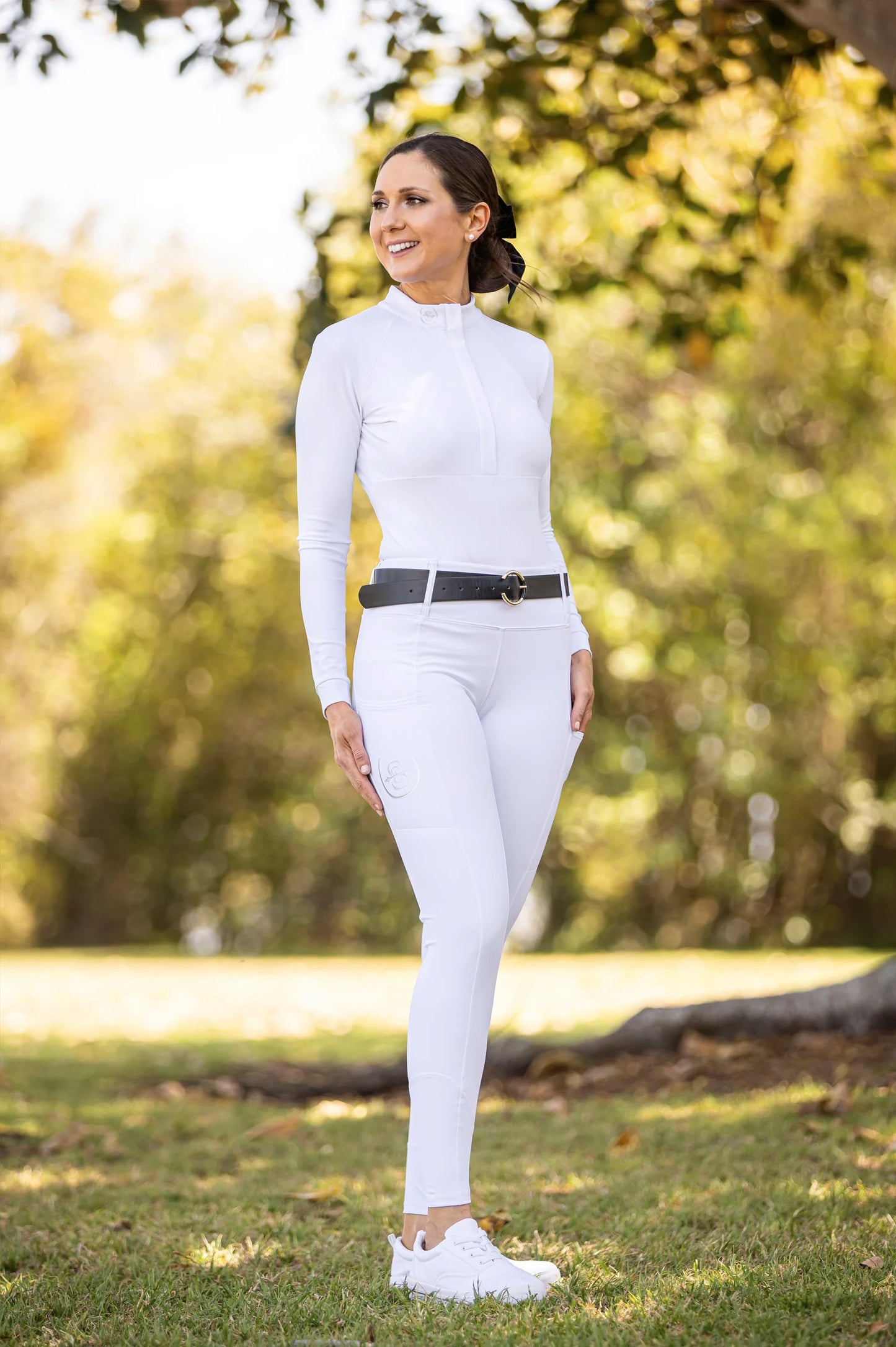 Sabi Sculpt Performance Hybrid Breeches - Winter White