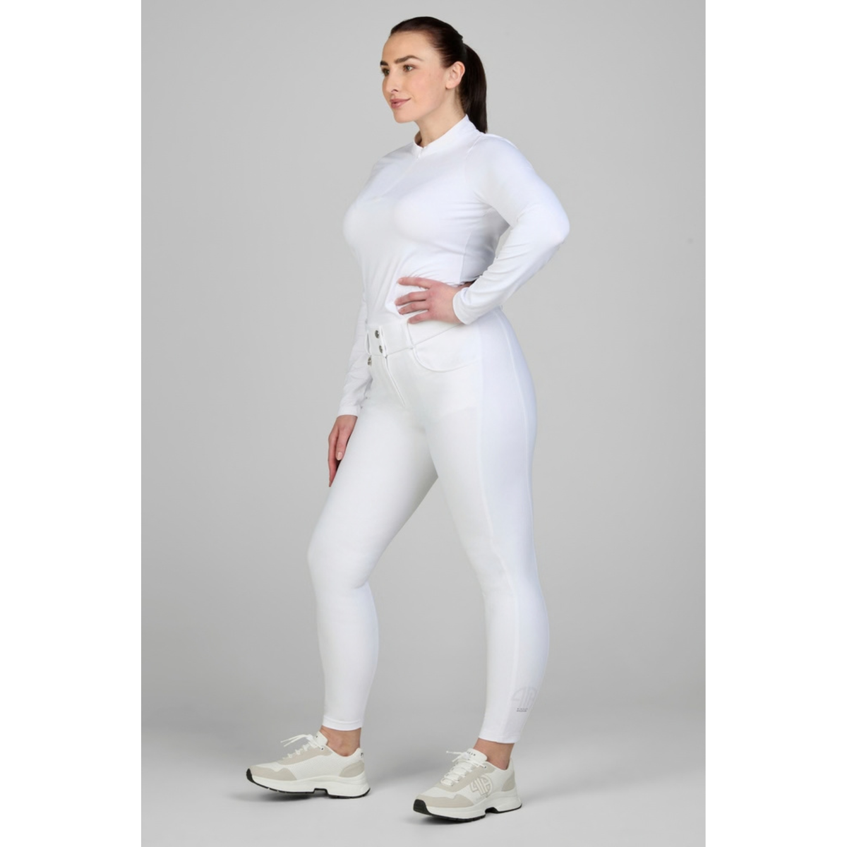 Pikeur Amia Midwaist GripTec Knee - White