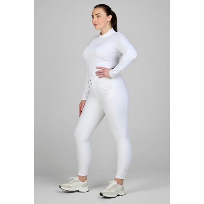 Pikeur Amia Midwaist GripTec Knee - White