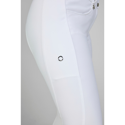 Pikeur Amia Midwaist GripTec Knee - White