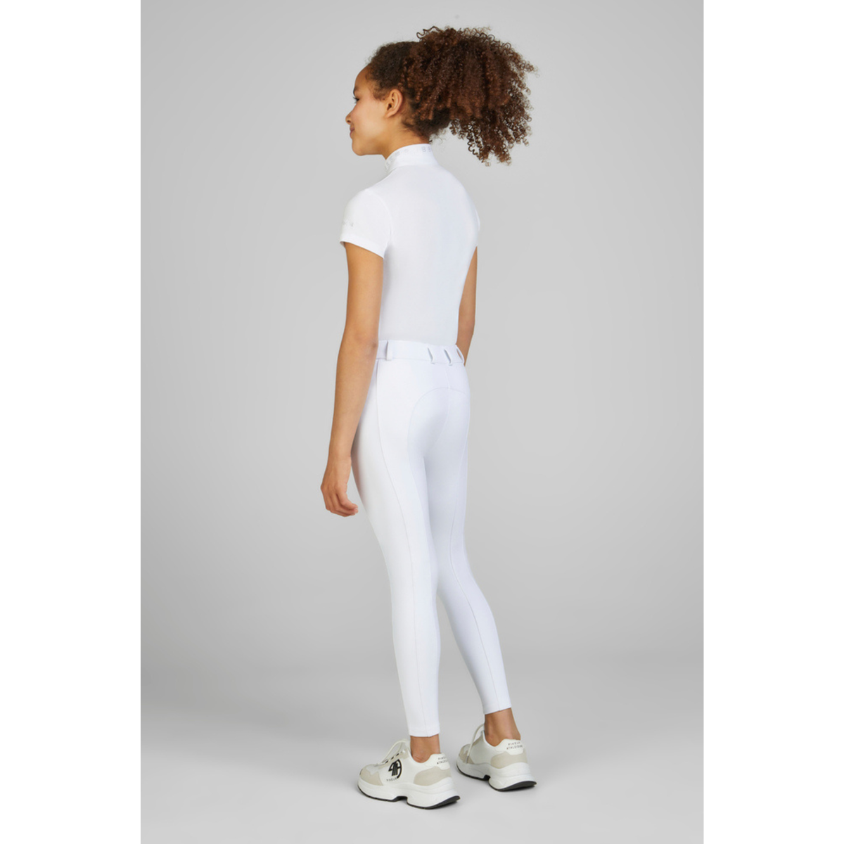 Pikeur Youth Braddy Midwaist GripTec Full Seat - White
