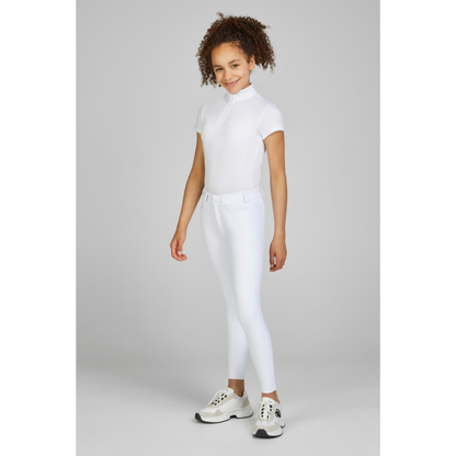Pikeur Youth Braddy Midwaist GripTec Full Seat - White