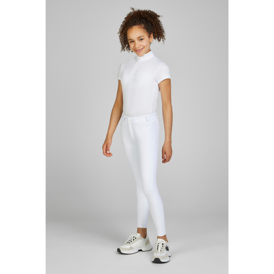 Pikeur Youth Braddy Midwaist GripTec Full Seat - White