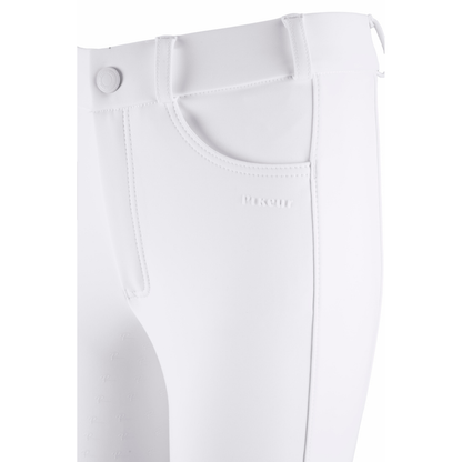 Pikeur Youth Braddy Midwaist GripTec Full Seat - White