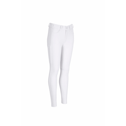 Pikeur Youth Braddy Midwaist GripTec Full Seat - White