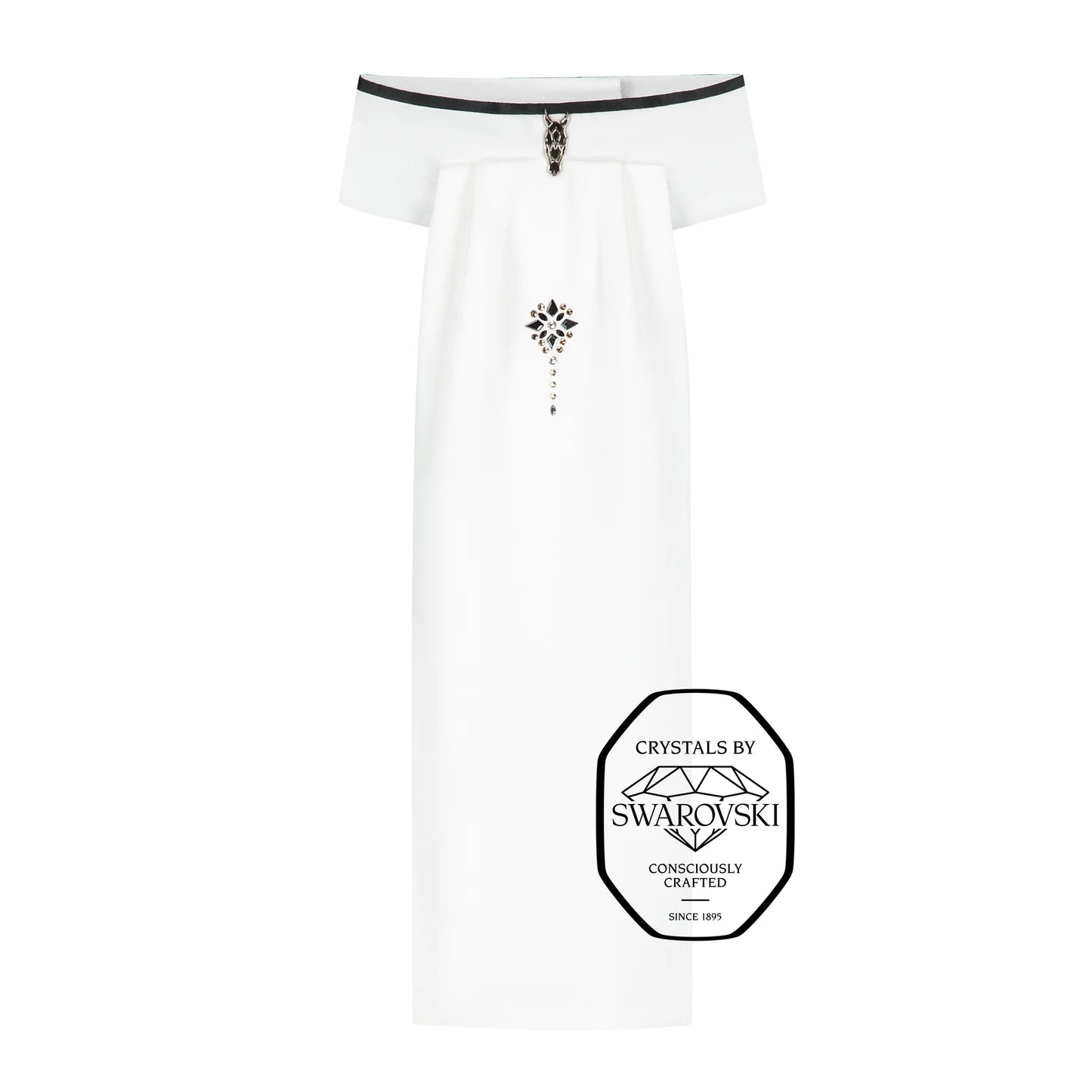 JuulC Stock Tie - Black Trim with Champagne Details