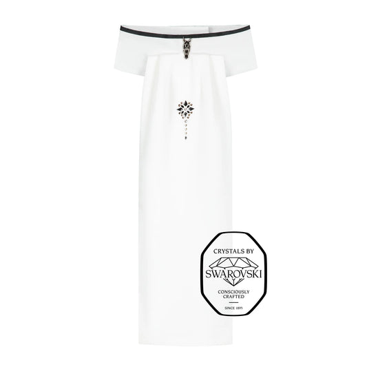 JuulC Stock Tie - Black Trim with Champagne Details