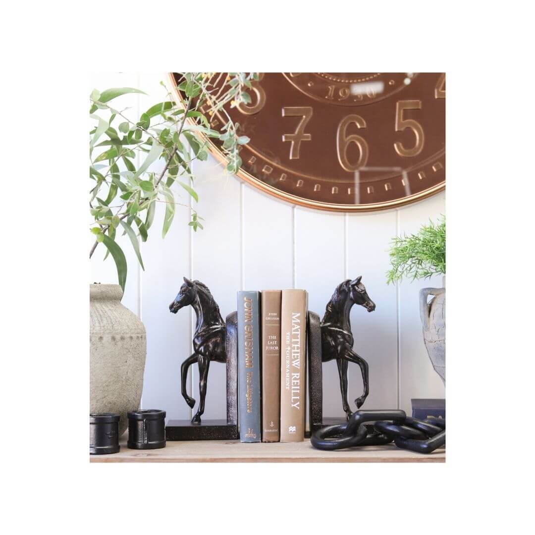 Darlin Prancing Horse Book Ends