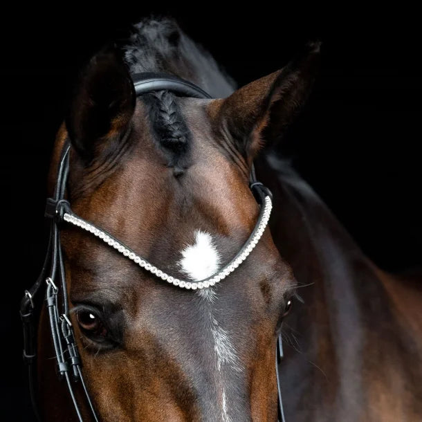 SD Design Rapsody Browband - Black/Clear