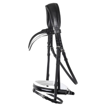 SD Design Gracieux Bridle - Black/White/Patent