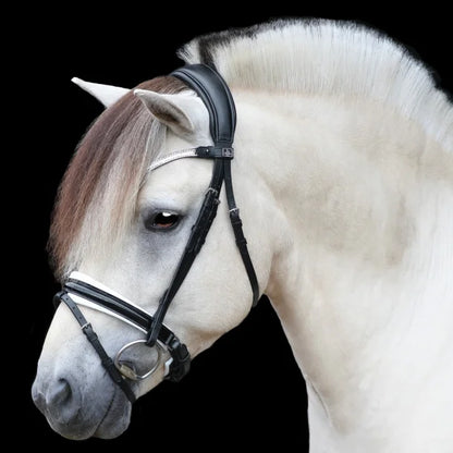 SD Design Gracieux Bridle - Black/White/Patent