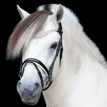 SD Design Gracieux Bridle - Black/White/Patent