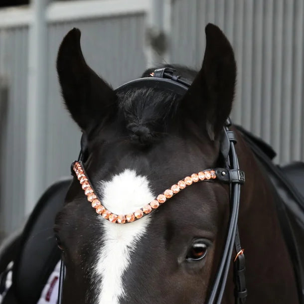 SD Design Velaggio Browband - Black/Rose Gold