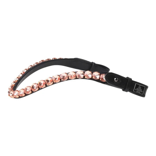 SD Design Velaggio Browband - Black/Rose Gold