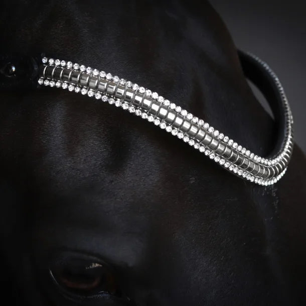 SD Design Crelido Browband - Black/Silver