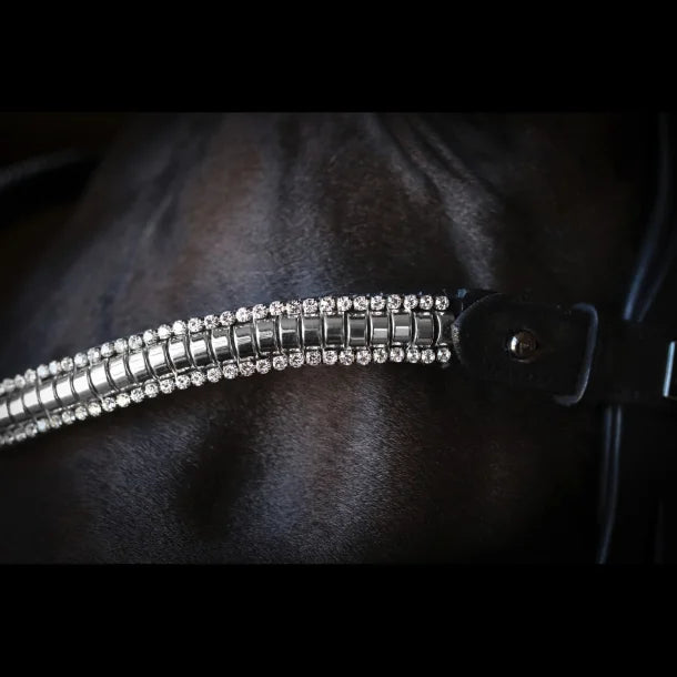 SD Design Crelido Browband - Black/Silver