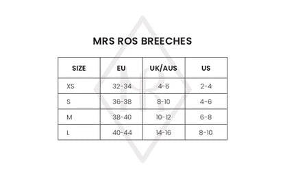 Mrs Ros Softshell Silhouette Riding Breeches - Phantom Black