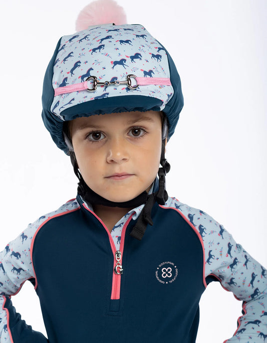 GiddyUp Girls Rosalind Helmet Cover - With Pom Pom