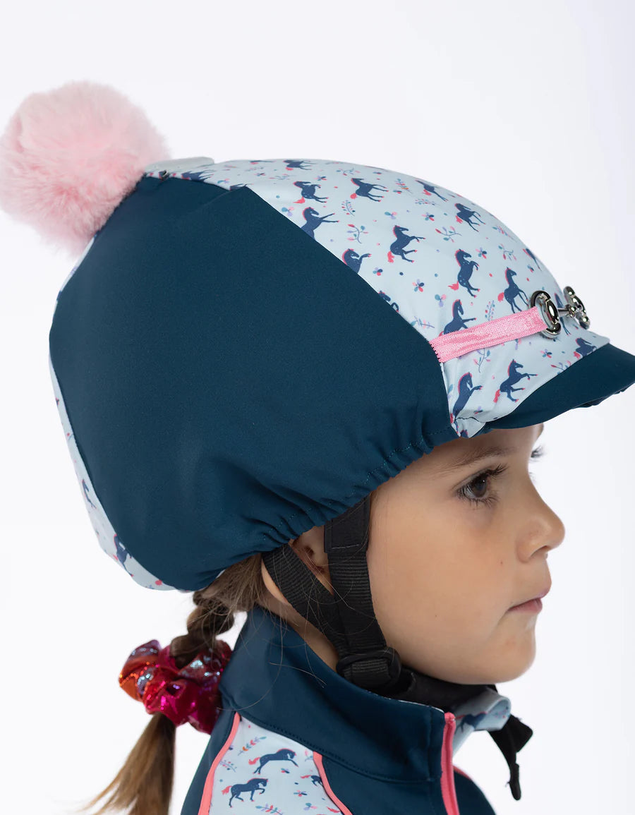 GiddyUp Girls Rosalind Helmet Cover - With Pom Pom