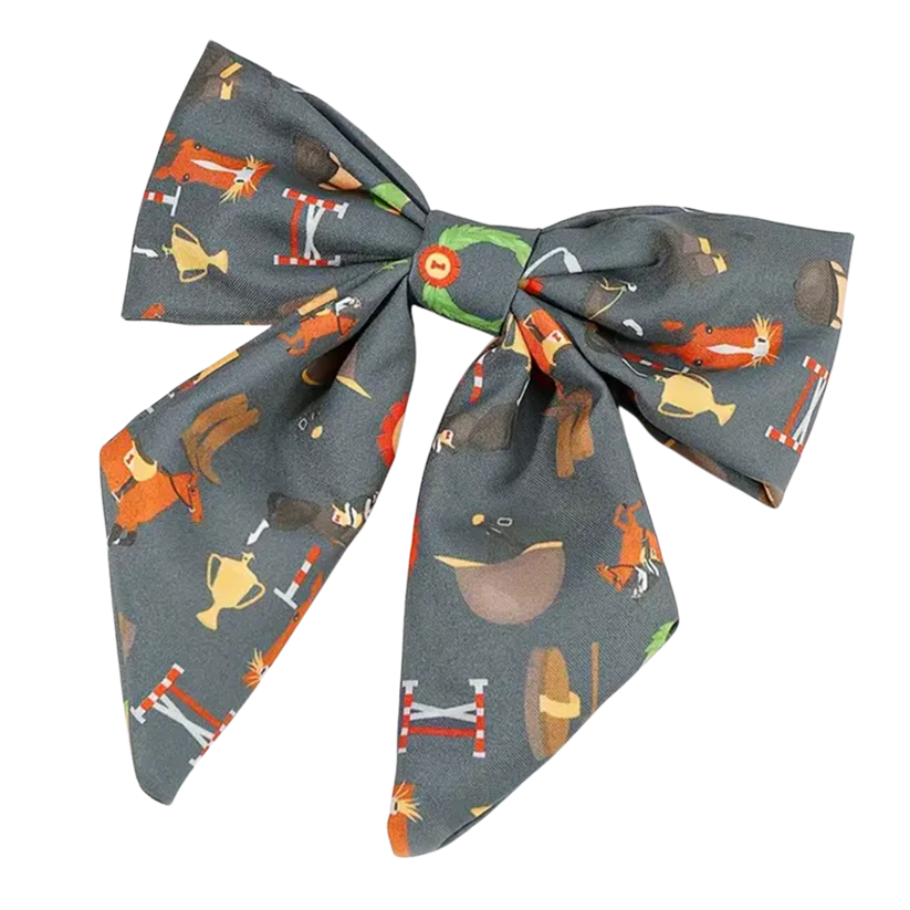 SALLY Horse Design Hair Bow with Clip
