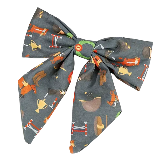 SALLY Horse Design Hair Bow with Clip