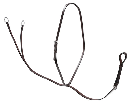 STC Leather Running Martingale - Red Brown