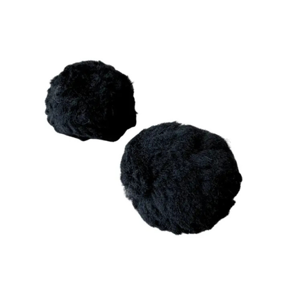Silly Sounds Equine Ear Plugs - Piano Black - Horse Size