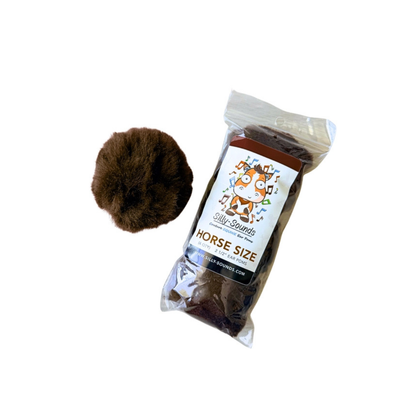 Silly Sounds Equine Ear Plugs - Barking Brown - Horse Size