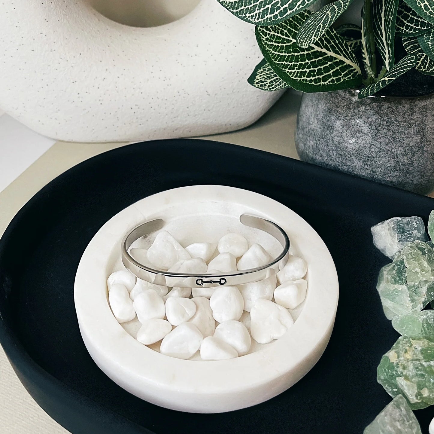 Cavallo Collections Snaffle Bit Adjustable Cuff