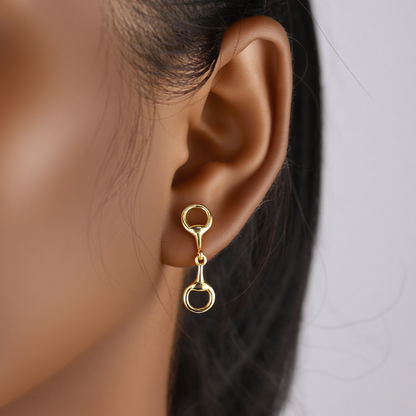 THD Snaffle Bit Stud Earrings
