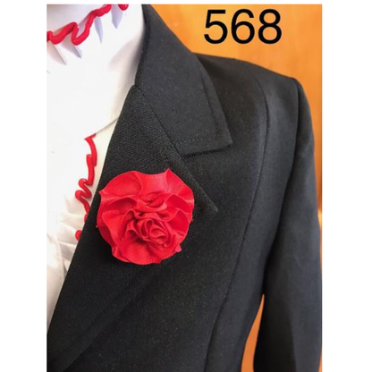 Top Shelf Childs Black Open Jacket - 4 Buttons - Childs Size 14 Only