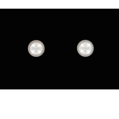 Tulmur White Stud Pearl Earrings