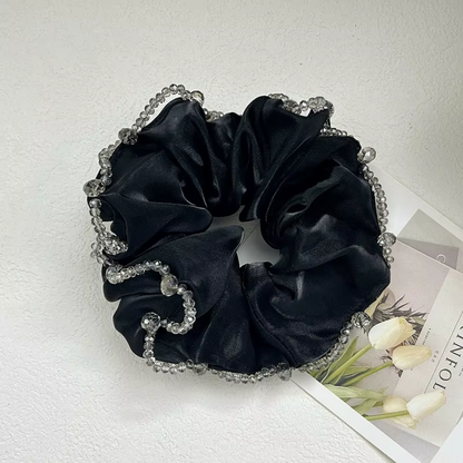 VERA Mesh Scrunchie with Crystal Edge